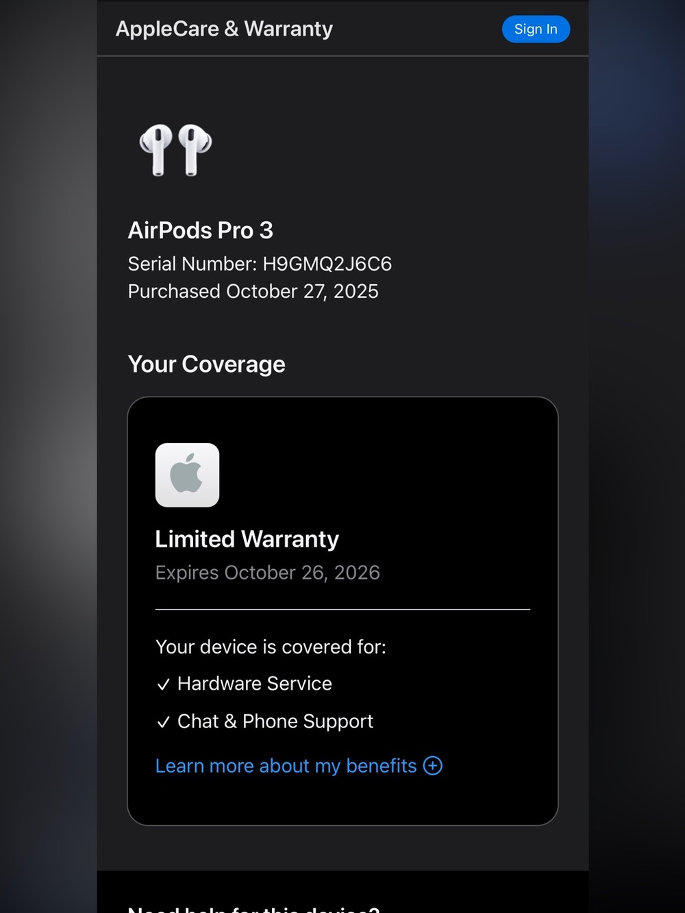 Apple AirPods Pro 3 White - Sealed Retail Box - Picture 3 of 3